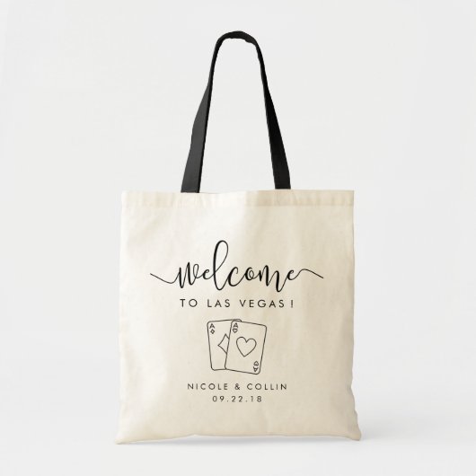 Las Vegas Destination Wedding Welcome Bag Tote Bag (Voorkant)