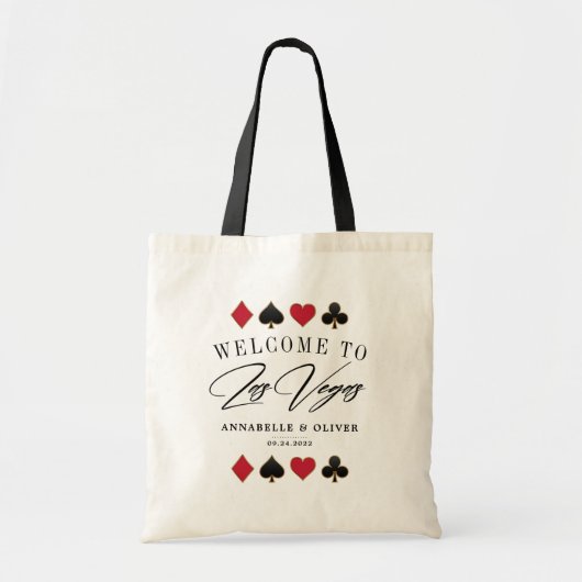 Las Vegas Destination Wedding Welcome Canvas tas (Voorkant)