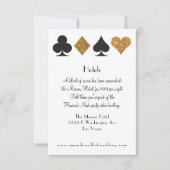 Las Vegas Destiny Gold Glitter Information Kaart (Voorkant)