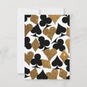 Las Vegas Destiny Gold Glitter Information Kaart (Achterkant)