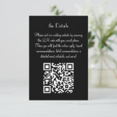 Las Vegas Destiny Gold Glitter Wedding Details Kaart (Staand voorkant)