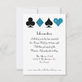 Las Vegas Destiny Malibu Blauwe Glitter Informatie Kaart (Voorkant)