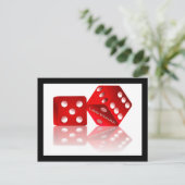 Las Vegas Dice Briefkaart (Staand voorkant)