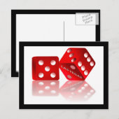 Las Vegas Dice Briefkaart (Voorkant / Achterkant)