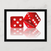 Las Vegas Dice Briefkaart (Voorkant)