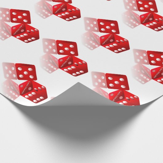Las Vegas Dice Cadeaupapier (Hoek)