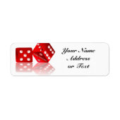 Las Vegas Dice Etiket (Voorkant)