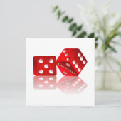 Las Vegas Dice Kaart (Staand voorkant)