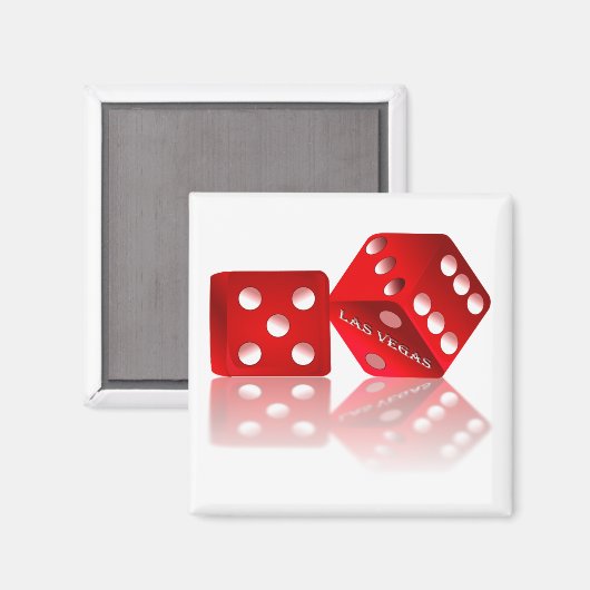 Las Vegas Dice Magneet (Voorkant / Achterkant)