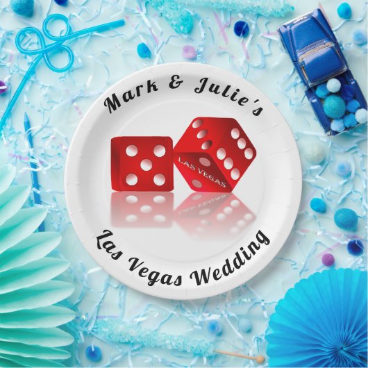 Las Vegas Dice Papieren Bordje (Feest)