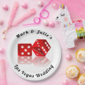 Las Vegas Dice Papieren Bordje (Feest)