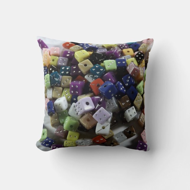 Las Vegas Dice Pillow Beader Pillow Kussen (Voorkant)