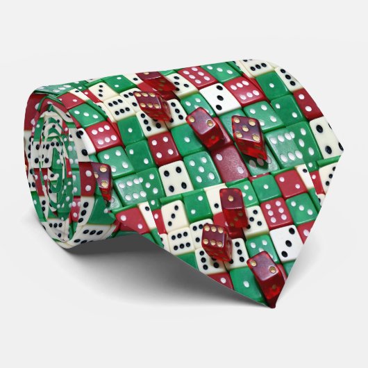 Las Vegas Dice Players Casino Draag Stropdas (Opgerold)