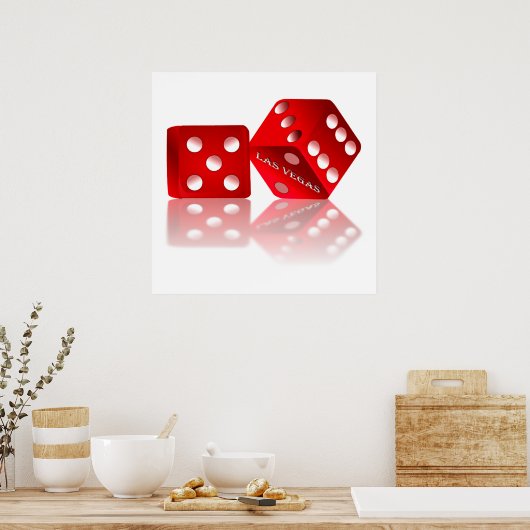 Las Vegas Dice Poster (Keuken)