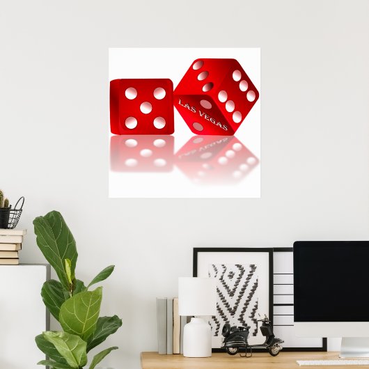 Las Vegas Dice Poster (Thuiskantoor)