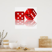 Las Vegas Dice Poster (Keuken)