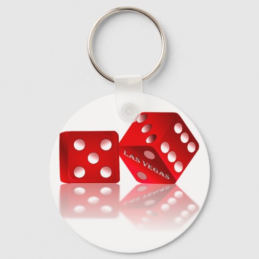 Las Vegas Dice Sleutelhanger (Voorkant)