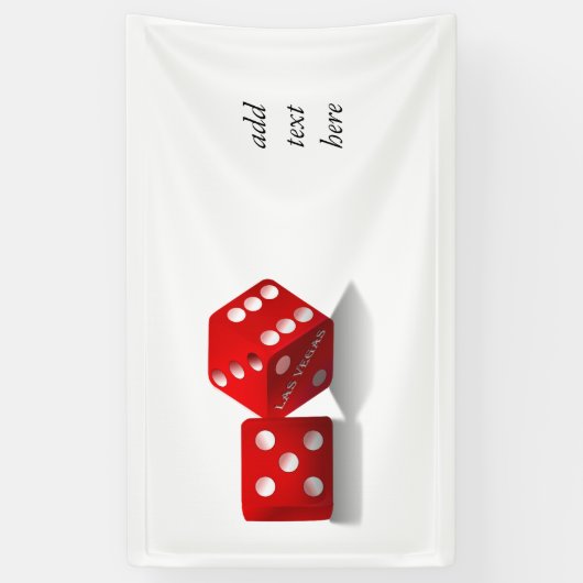 Las Vegas Dice Spandoek (Verticaal)