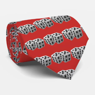 Las Vegas Dice Spelers Small Dice Necktie Stropdas