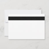 Las Vegas Dice Theme Flat Dank u Wit & Zwart Bedankkaart (Achterkant)