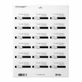 Las Vegas Dice Theme Wit en Zwart Etiket (Full Sheet)