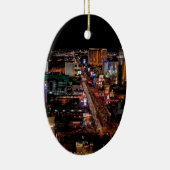 Las Vegas door Night Keramisch Ornament (Rechts)