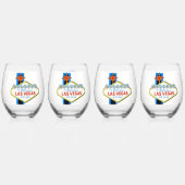 Las Vegas Drinkware Set Wijnglas Zonder Voet (Achterkant)
