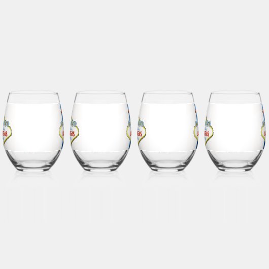 Las Vegas Drinkware Set Wijnglas Zonder Voet (Links)