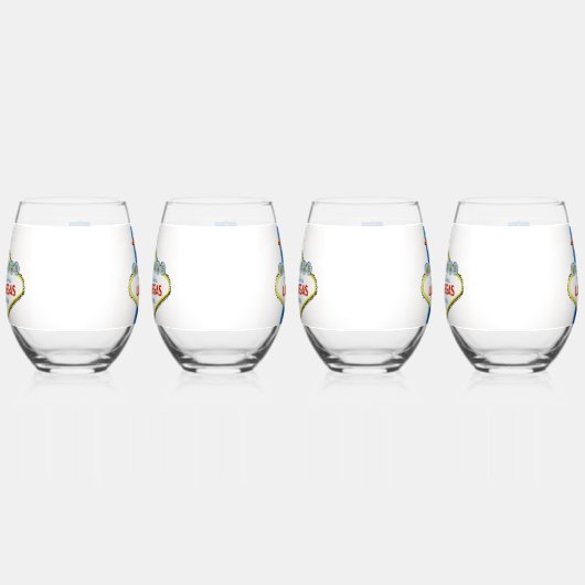 Las Vegas Drinkware Set Wijnglas Zonder Voet (Rechts)