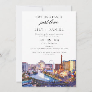 Las Vegas Elopement Trouwreceptie Kaart