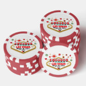 Las Vegas Engaged Celebration Couple Matching T-Sh Poker Chips (Opstapeling)
