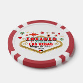 Las Vegas Engaged Celebration Couple Matching T-Sh Poker Chips (Enkel)