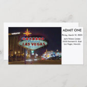 Las Vegas Event Admission Ticket (Voorkant / Achterkant)