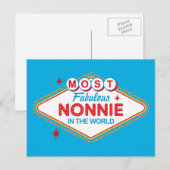 Las Vegas Fabulous Nonnie Briefkaart (Voorkant / Achterkant)