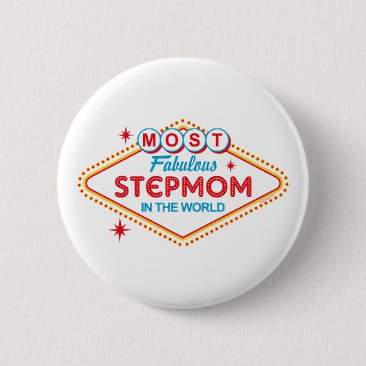 Las Vegas Fabulous Step Ma Ronde Button 5,7 Cm (Voorkant)