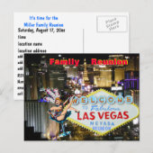 Las Vegas Family Reunion Uitnodiging (Voorkant / Achterkant)