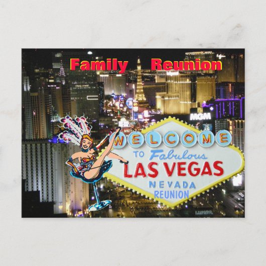 Las Vegas Family Reunion Uitnodiging (Voorkant)