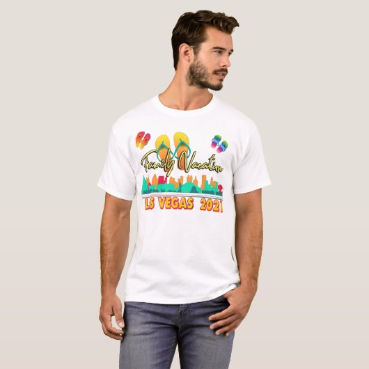 Las Vegas Family Vacation 2021 Summer Season T-Shi T-shirt (Voorkant volledig)