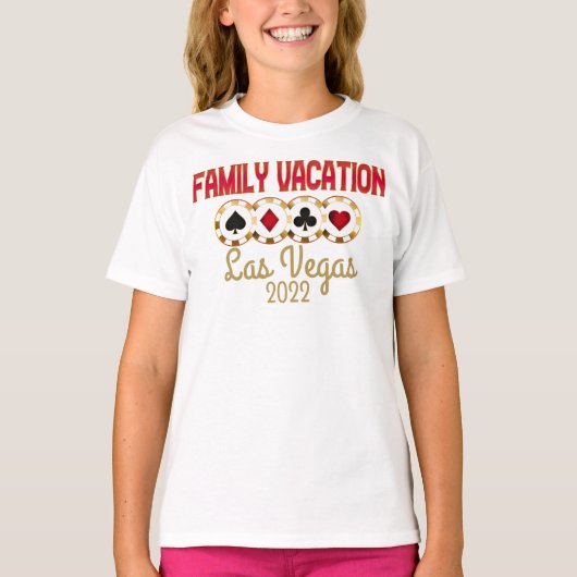 Las Vegas Family Vacation Group Matching T-Shirt (Voorkant)