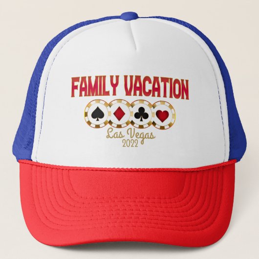Las Vegas Family Vacation Group Trucker Pet (Voorkant)