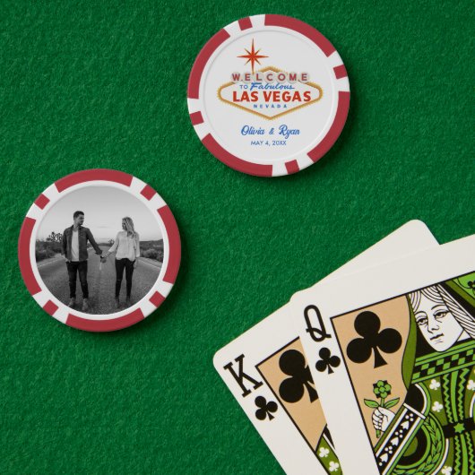 Las Vegas Favor Geschenk Welkom Bord Rode Poker Ch Poker Chips (Pokertafel (Dubbel))
