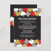 Las Vegas Feest Accommodatie Kaarten Casino Bruilo (Voorkant / Achterkant)