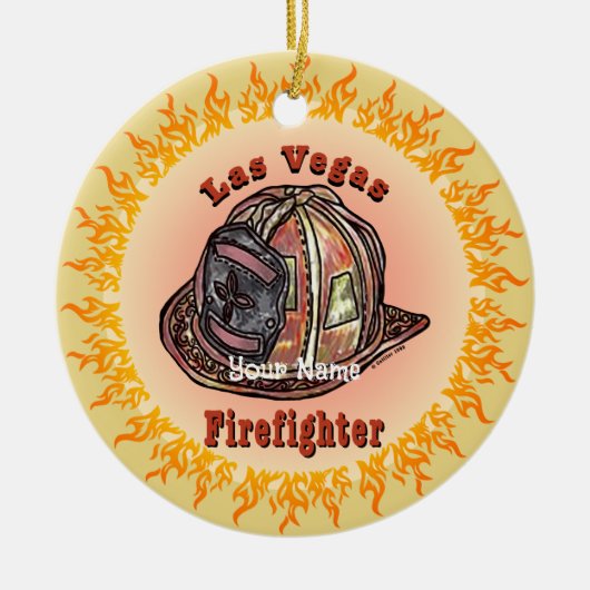 Las Vegas Firefighter ornament (Voorkant)