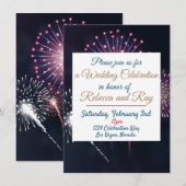 Las Vegas Fireworks Wedding Celebration high def. Kaart (Voorkant / Achterkant)