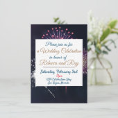 Las Vegas Fireworks Wedding Celebration high def. Kaart (Staand voorkant)