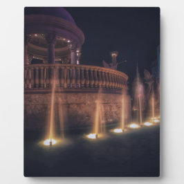 Las Vegas Flamingo Hotel Fountain Architecture Fotoplaat