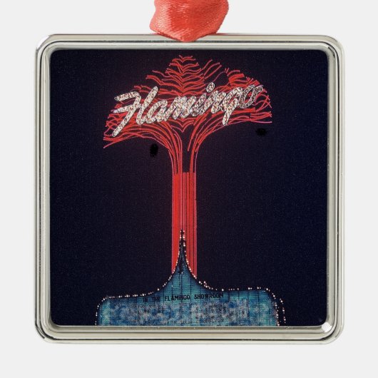 Las Vegas Flamingo Hotel Metalen Ornament (Voorkant)