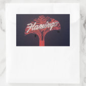 Las Vegas Flamingo Hotel Rechthoekige Sticker (Tas)