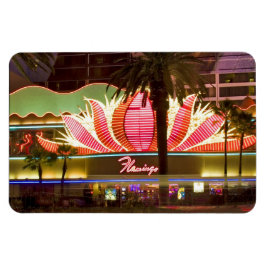 Las Vegas Flamingo @ nacht flexibele magneet