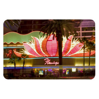 Las Vegas Flamingo @ nacht flexibele magneet